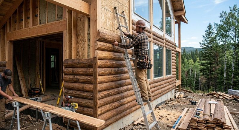 Log Home Siding Installation in Boston, MA